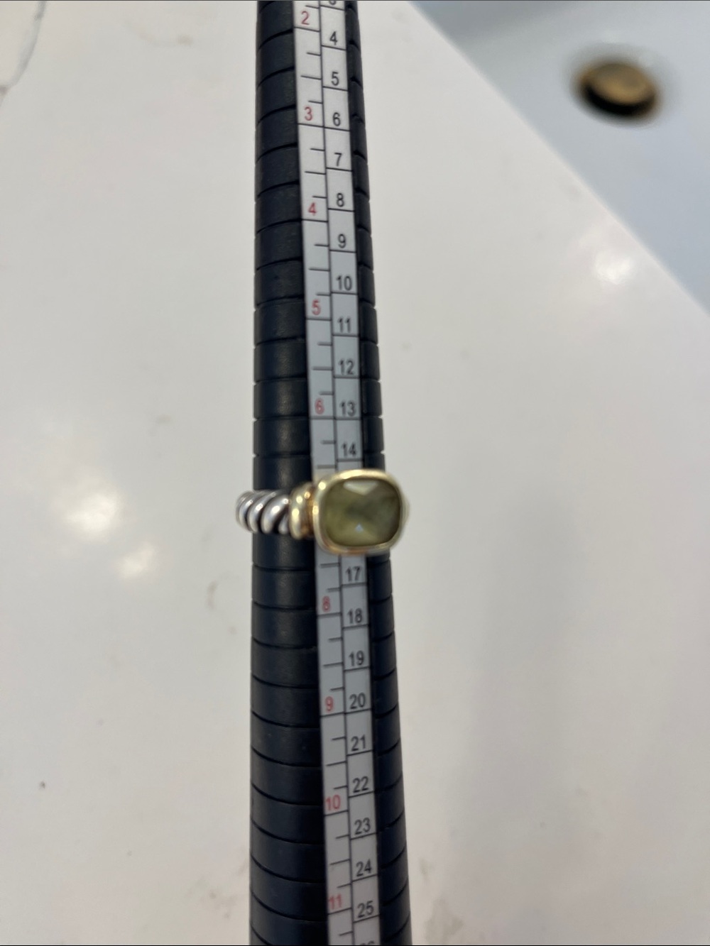 David Yurman Citrine Nobless Cocktail Ring - Vintage 1990s - Picture 4 of 4